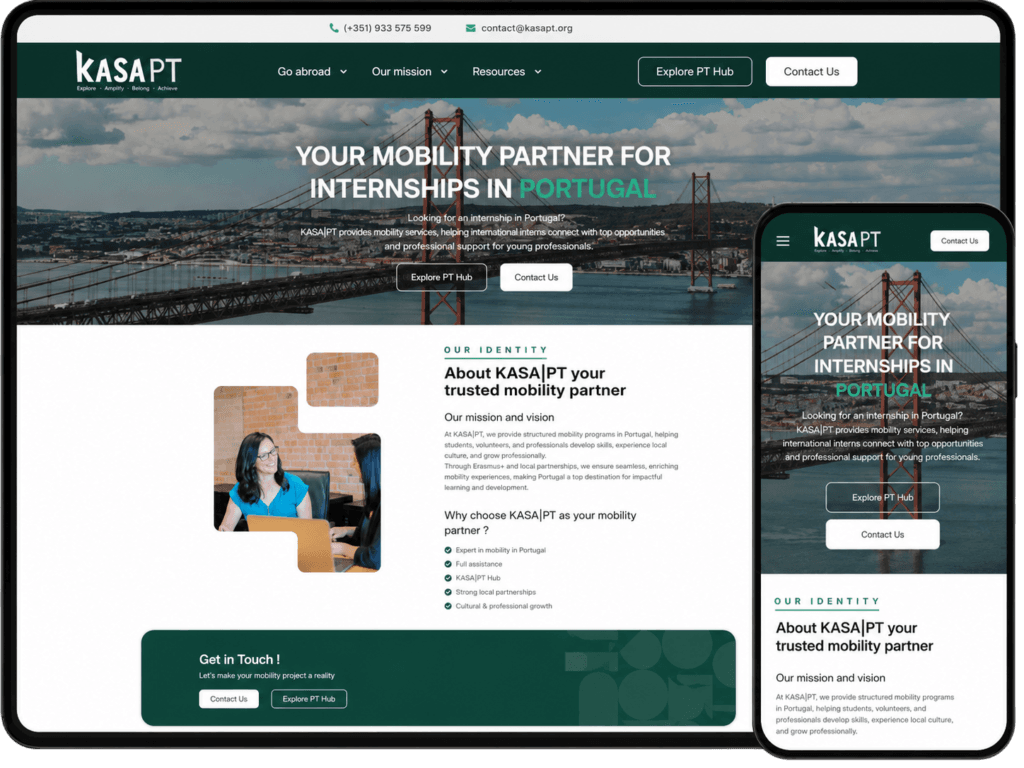 Site KasaPT réalisé par Yoracl